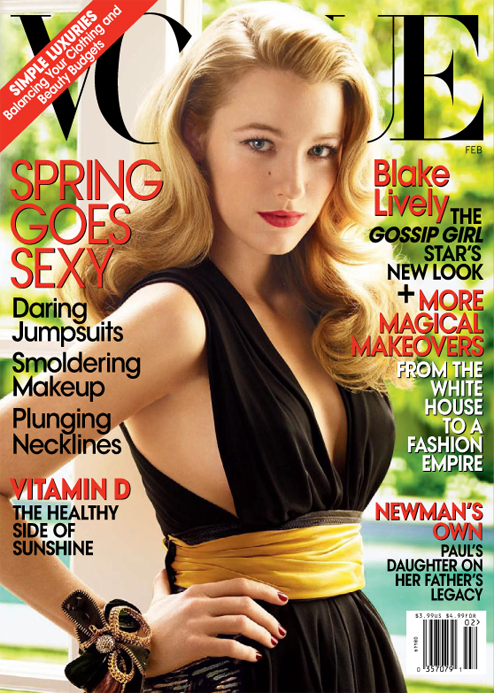 Blake Lively on the February cover of…wait for it…